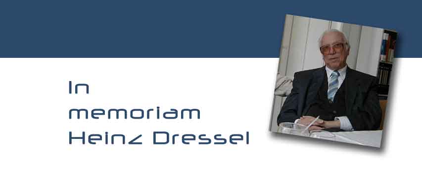 In memoriam Heinz Dressel