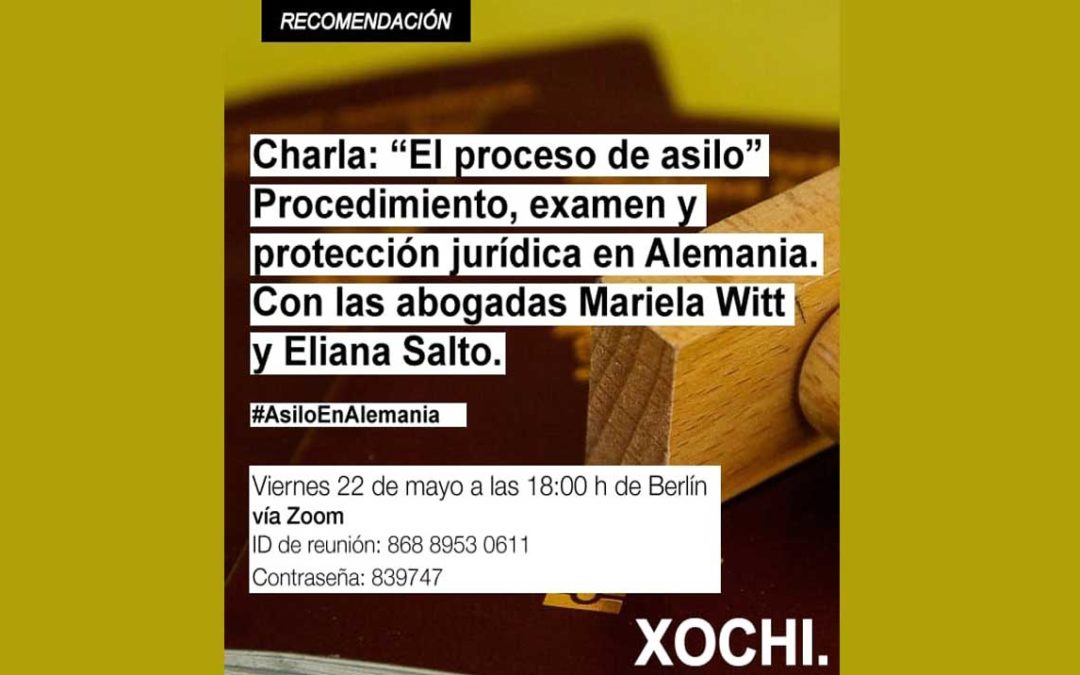 Charla: „El proceso de asilo: procedimiento, examen y protección jurídica en Alemania“