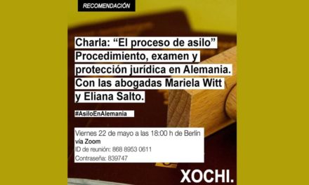 Charla: „El proceso de asilo: procedimiento, examen y protección jurídica en Alemania“